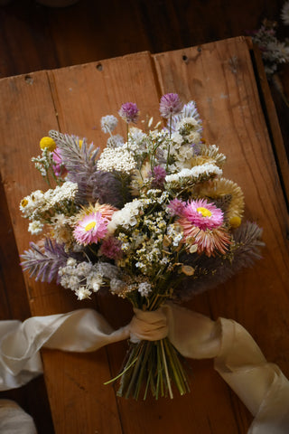 amble and twine dried flowers australia everlasting wildflower bridesmaid bouquet