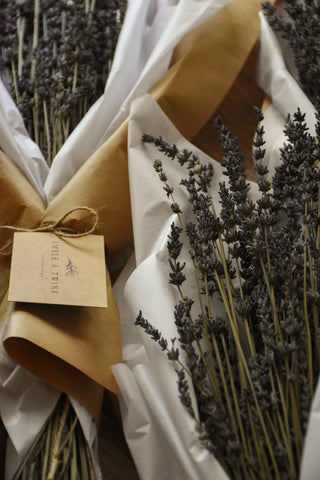 naturally dried lavender flowers