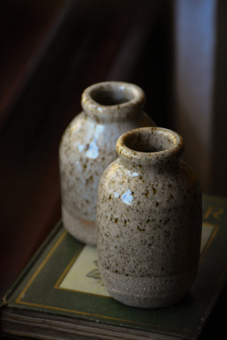 amble and twine dried flowers australia sand speckled vase - small
