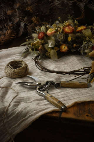 amble and twine dried flowers australia secateurs wooden handles